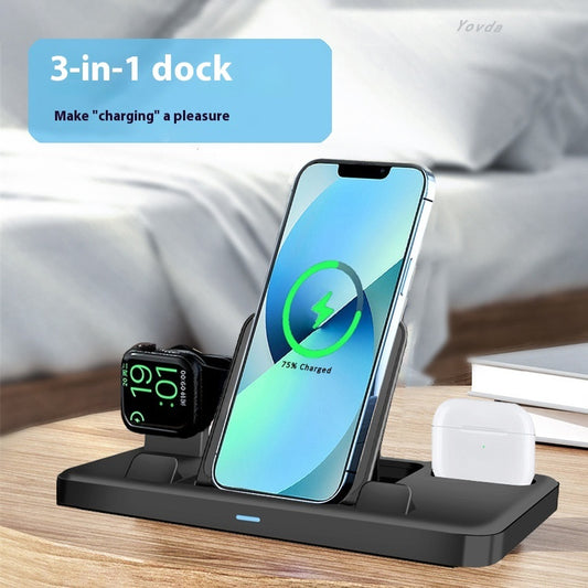 Mobile Phone Tablet New Three-in-one Charging Base Mobile Phone Bracket